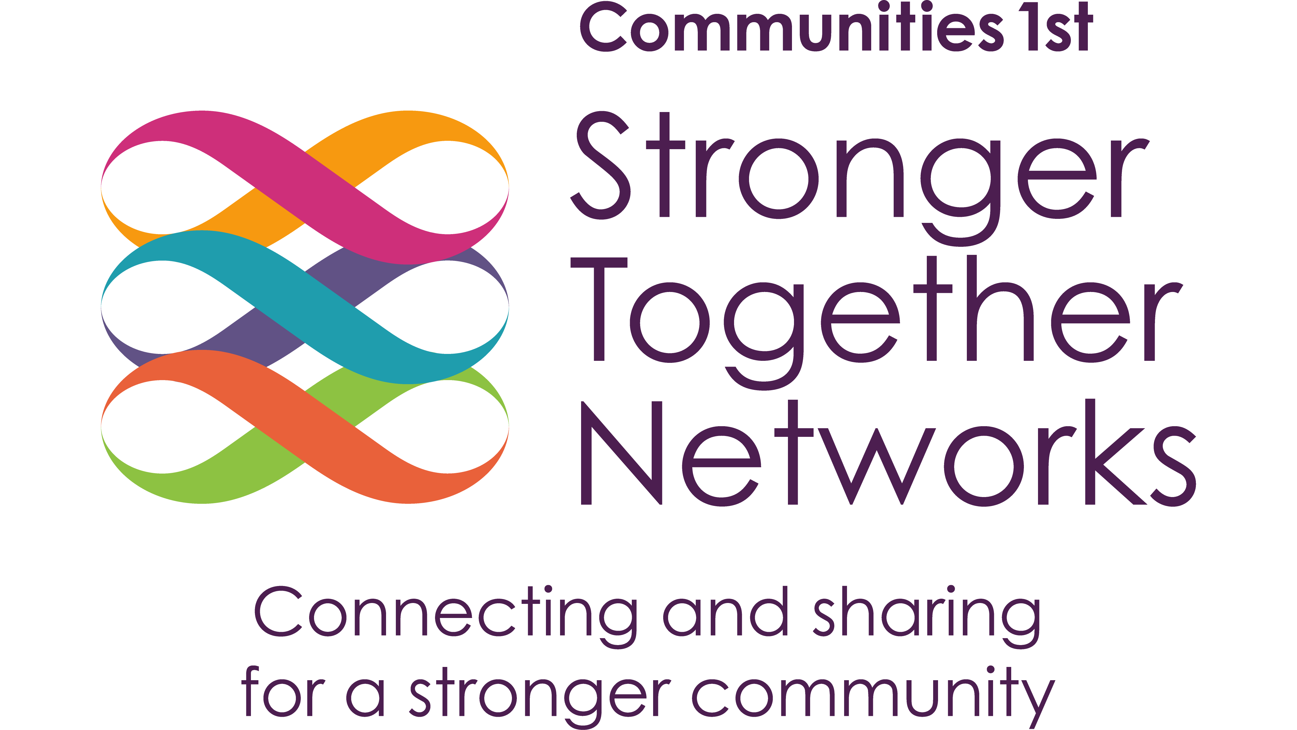 Stronger Together Networks logo: Connecting and sharing for a stronger community