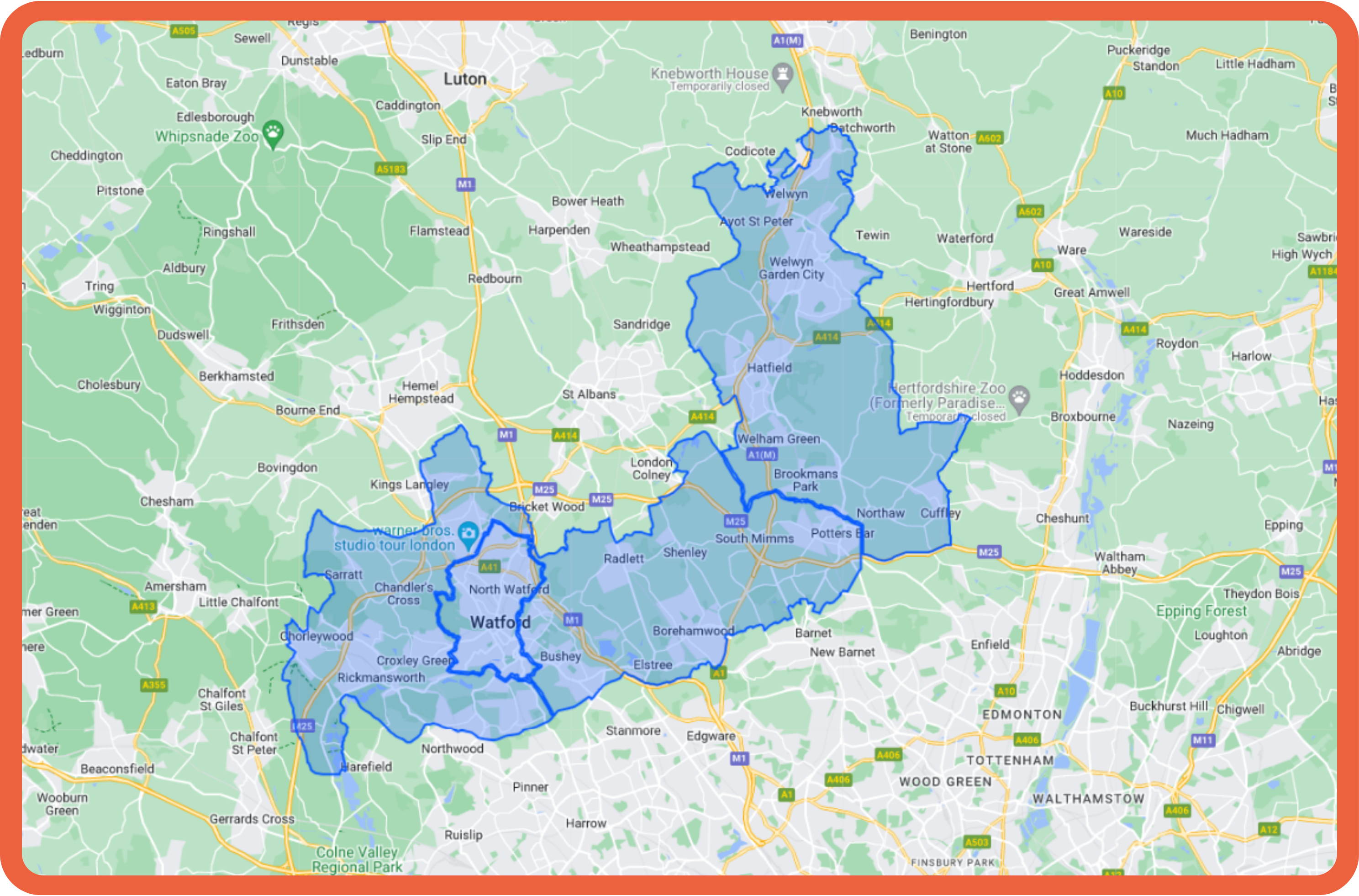 Shopper Bus Service Districts