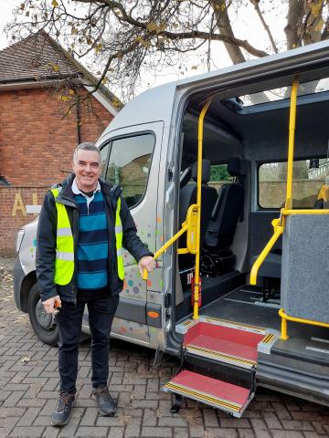 Accessible shopper bus and friendly driver