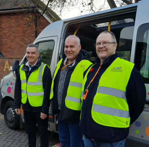 Three smiling Communities1st drivers