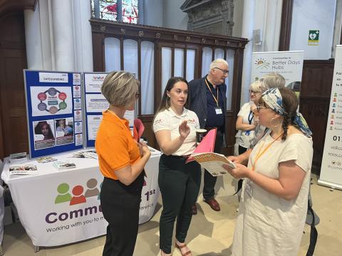 A few people interacting at AGM Conference 2024.
