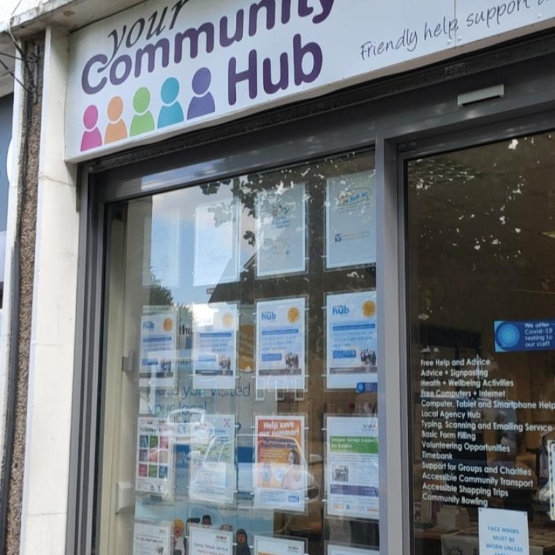 Hub front
