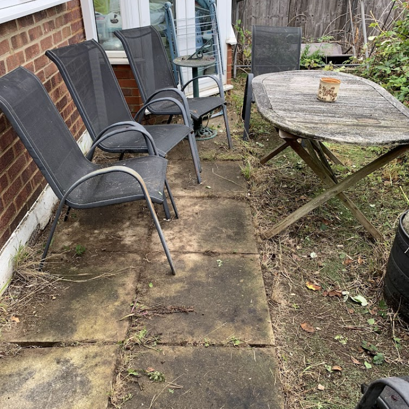Garden after the cleanup done by a member of our Handyperson team.