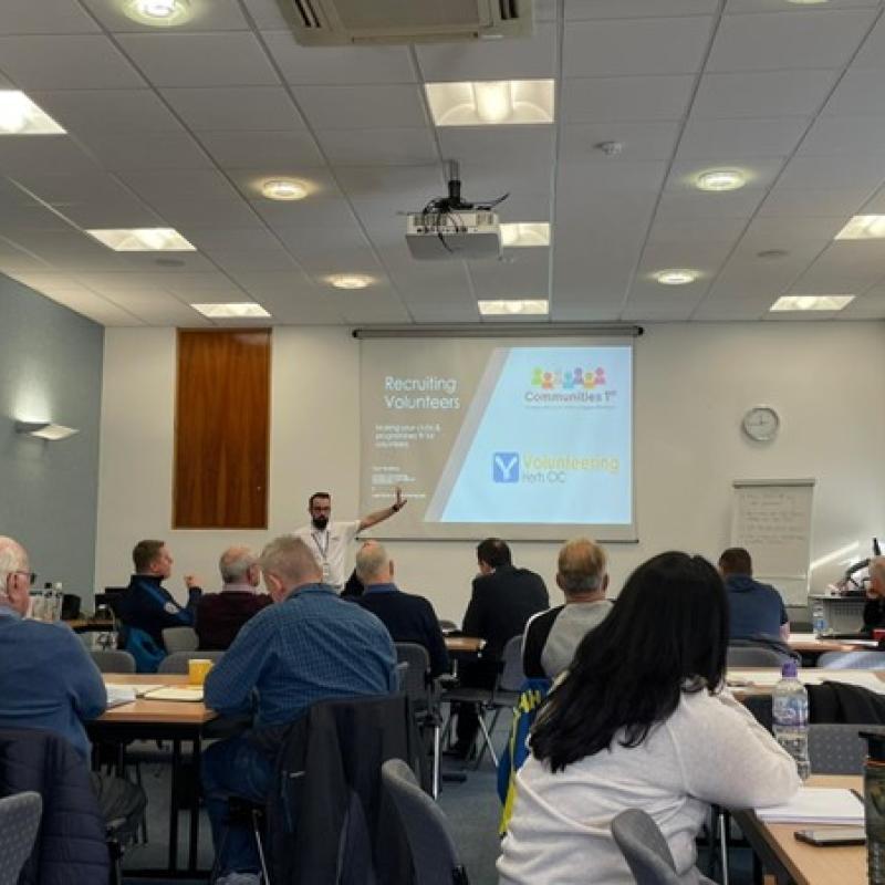 Communities 1st presenting to VCFSE sector organisations